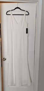 NWT | White Lulu's Melora Maxi Dress